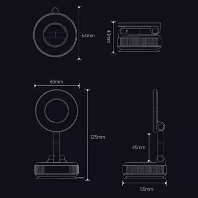 Universal 360° Magnetic Suction Phone Holder