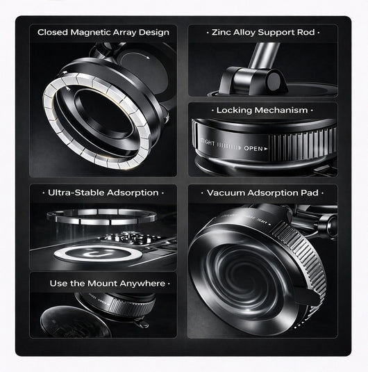 Universal 360° Magnetic Suction Phone Holder