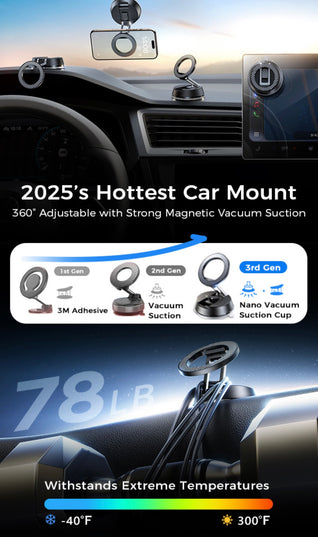 Universal 360° Magnetic Suction Phone Holder