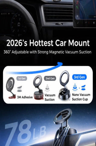 Universal 360° Magnetic Suction Phone Holder