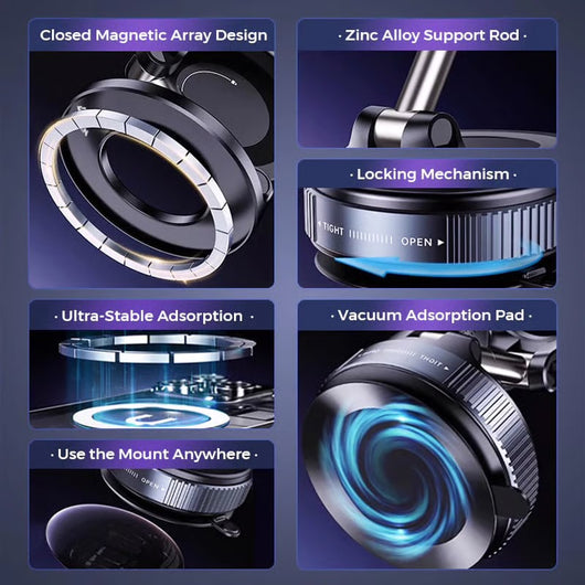 Universal 360° Magnetic Suction Phone Holder